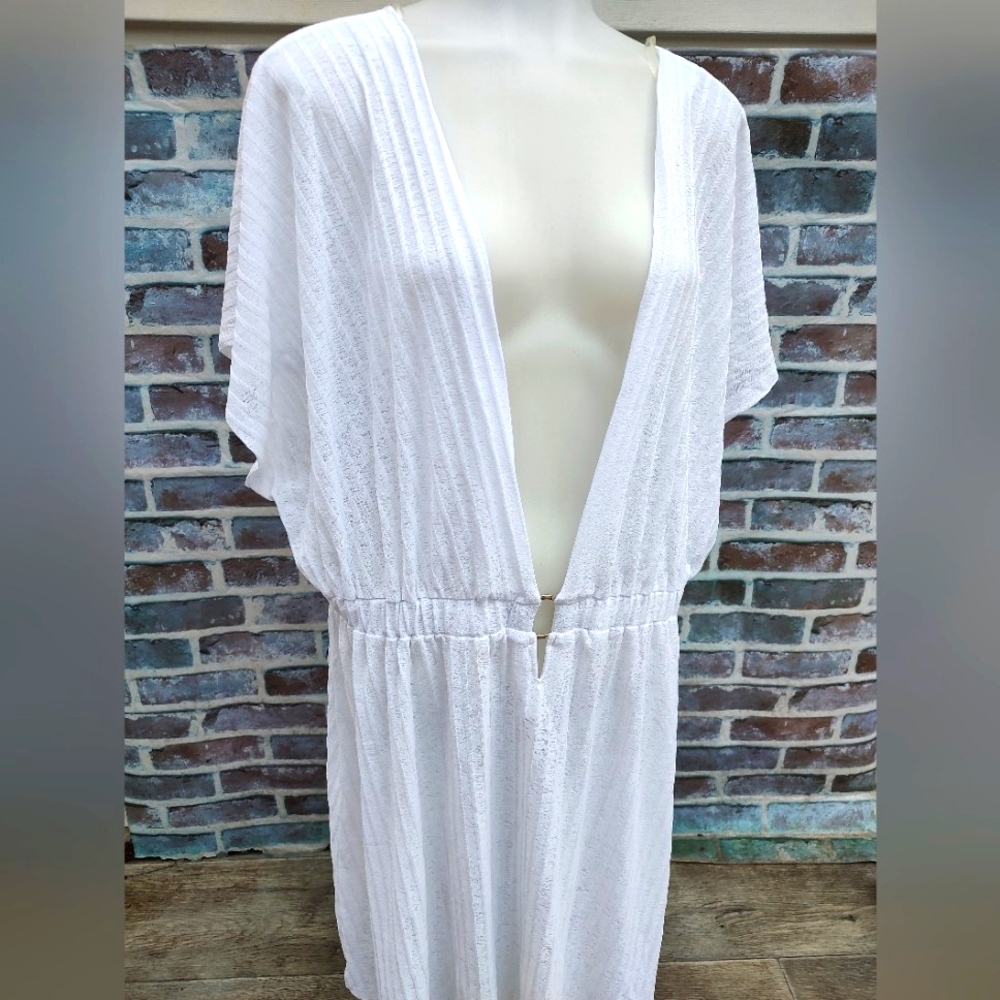 NWT, Porto Cruz White Beach Swimsuit Cover Up pullover 3X